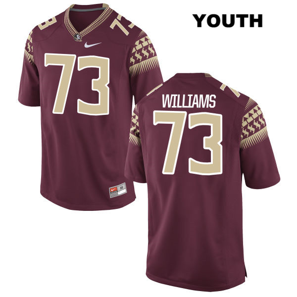 Youth NCAA Nike Florida State Seminoles #73 Jauan Williams College Red Stitched Authentic Football Jersey GTG4769SE